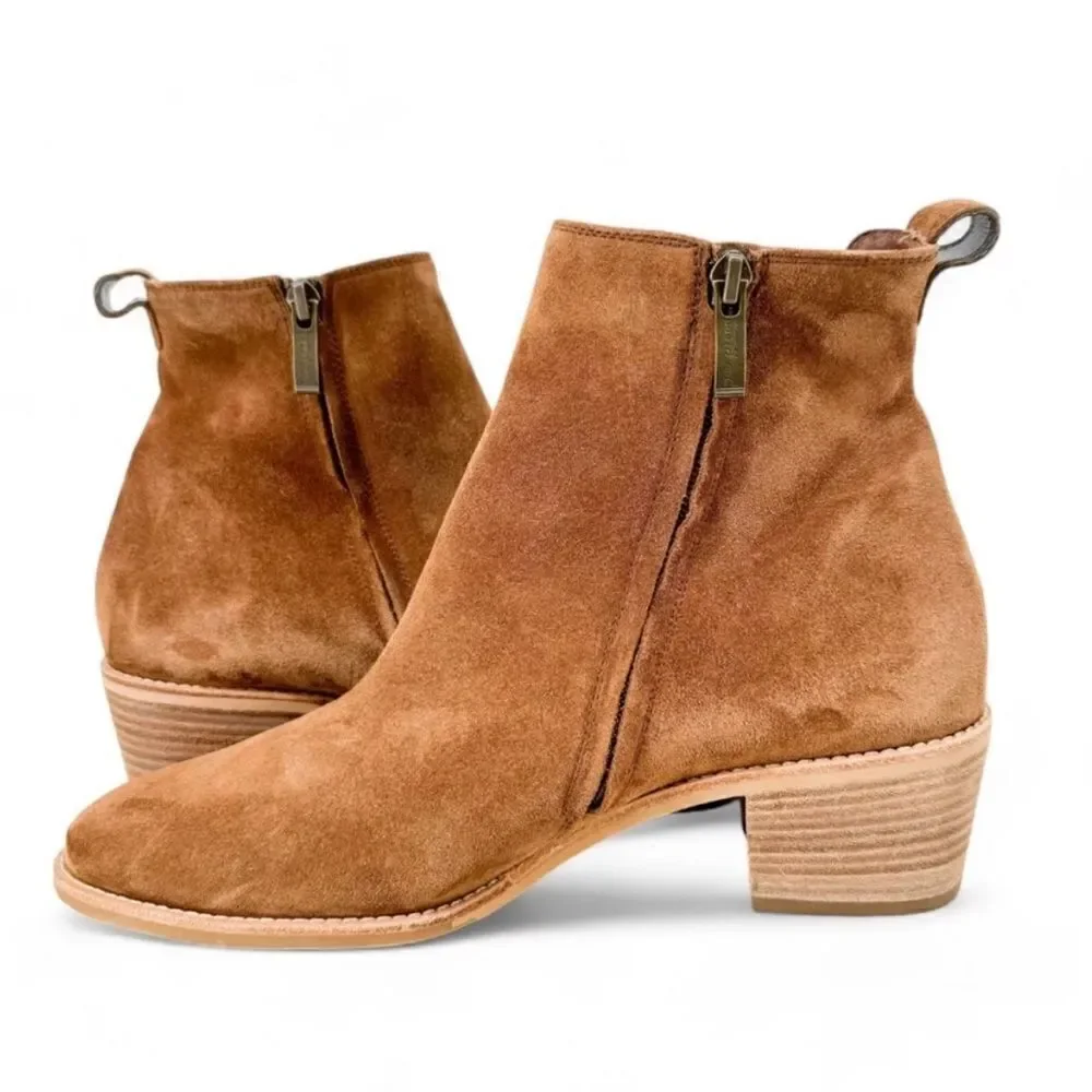 NWT PAUL GREEN SANTE BOOTIE SOFT SUEDE ZIP UP 4.5 US 7